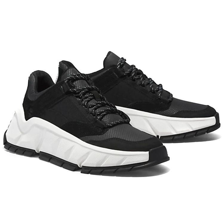 Timberland Tbl Turbo Synthetic Leather Slip Resistant Durable Low Top Sports Casual Shoes Women Sneaker Black White A5N1Z001