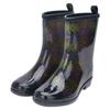 Women Rain Boots Floral Printed Rubber Festival Waterproof Wellington Anti-slip Rain Shoes