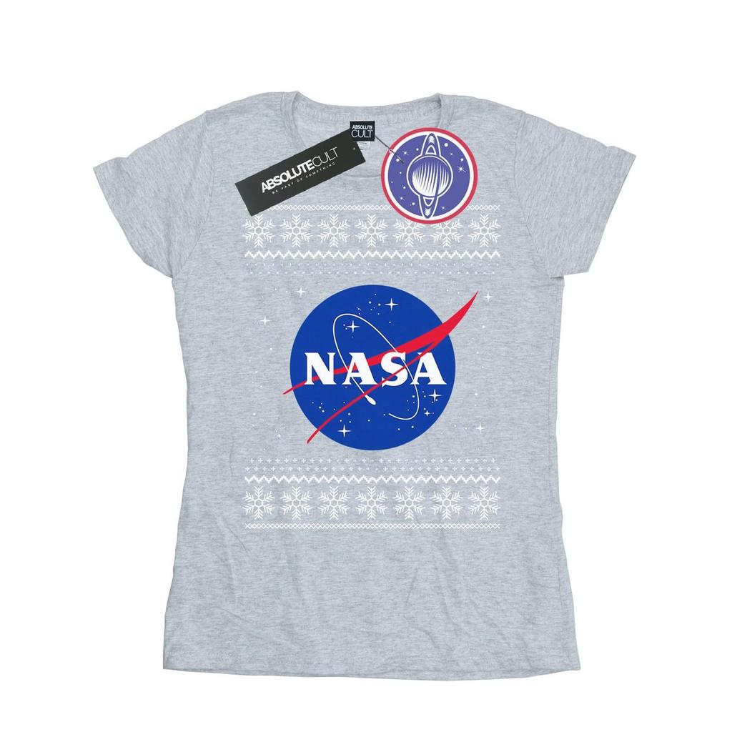 NASA Womens/Ladies Classic Fair Isle Cotton T-Shirt