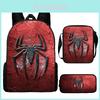 Spiderman Kids Backpack 3 Piece Set Oxford Fabric Lightweight Breathable For School