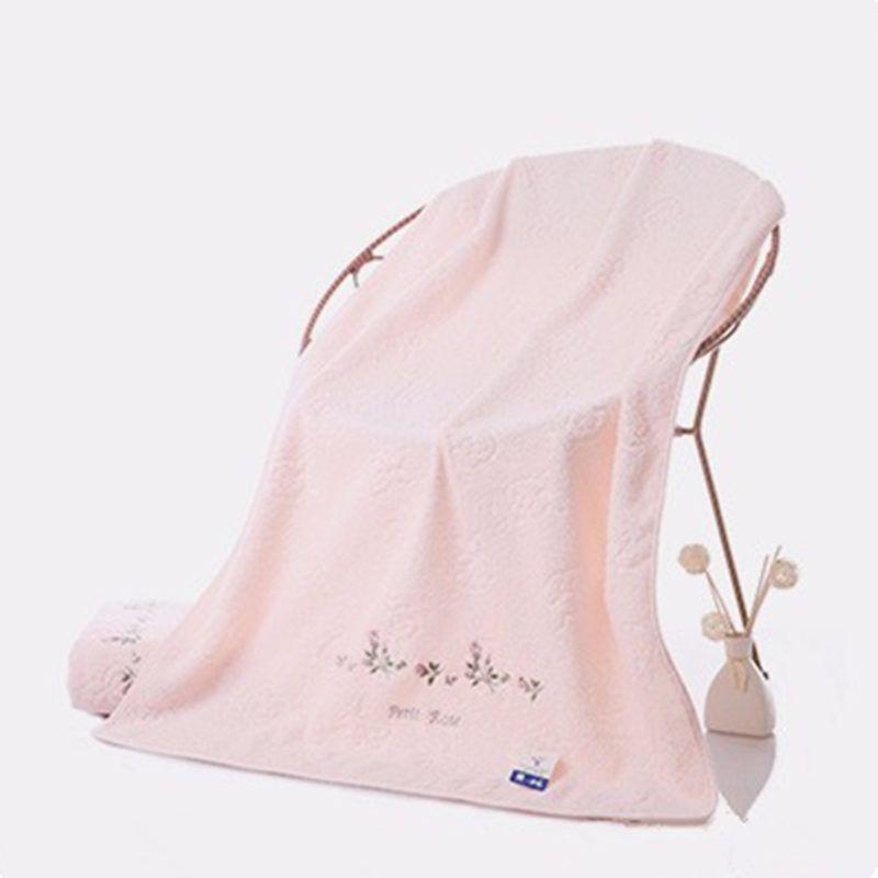 

Gold Bath Towel Pure Cotton For Home Exquisite Rose Embroidered Fabric Edging 2385 Spiral Super Soft Absorbent Bath Towel Red 130x67cm