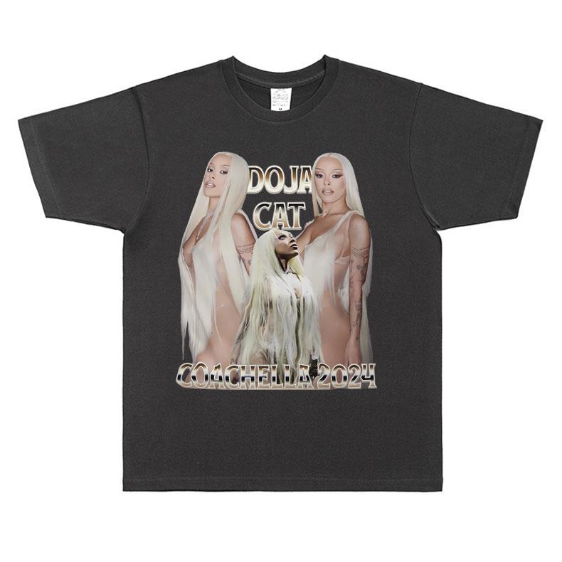 Sexy Doja Cat Graphic Print T Shirt Short Sleeve Unisex Women Hip Hop Oversized Tshirt Male Cotton Tees Unisex's Vintage Streetwear