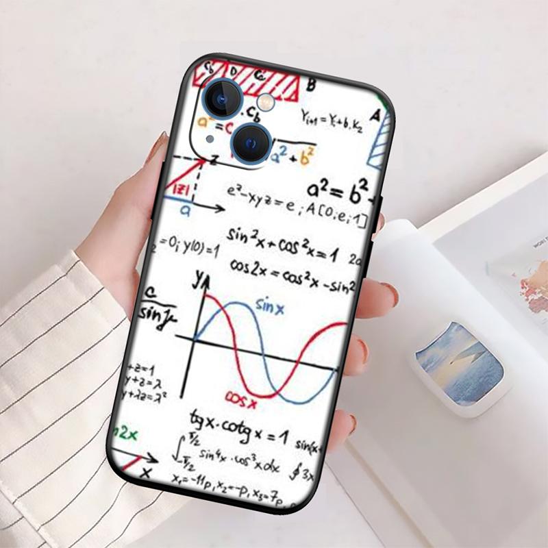 Funda de Teléfono de Alta Gama Nueva con Diseño de Ecuación Matemática Química para iPhone SE X XS XR 16E 17 11 Pro Max 8 7 6 6s Plus Air