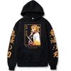 Rengoku Kyoujurou Hoodie Sweatshirt Cosplay Costume Sweater Pullover Hooded Men Anime Black Pullover
