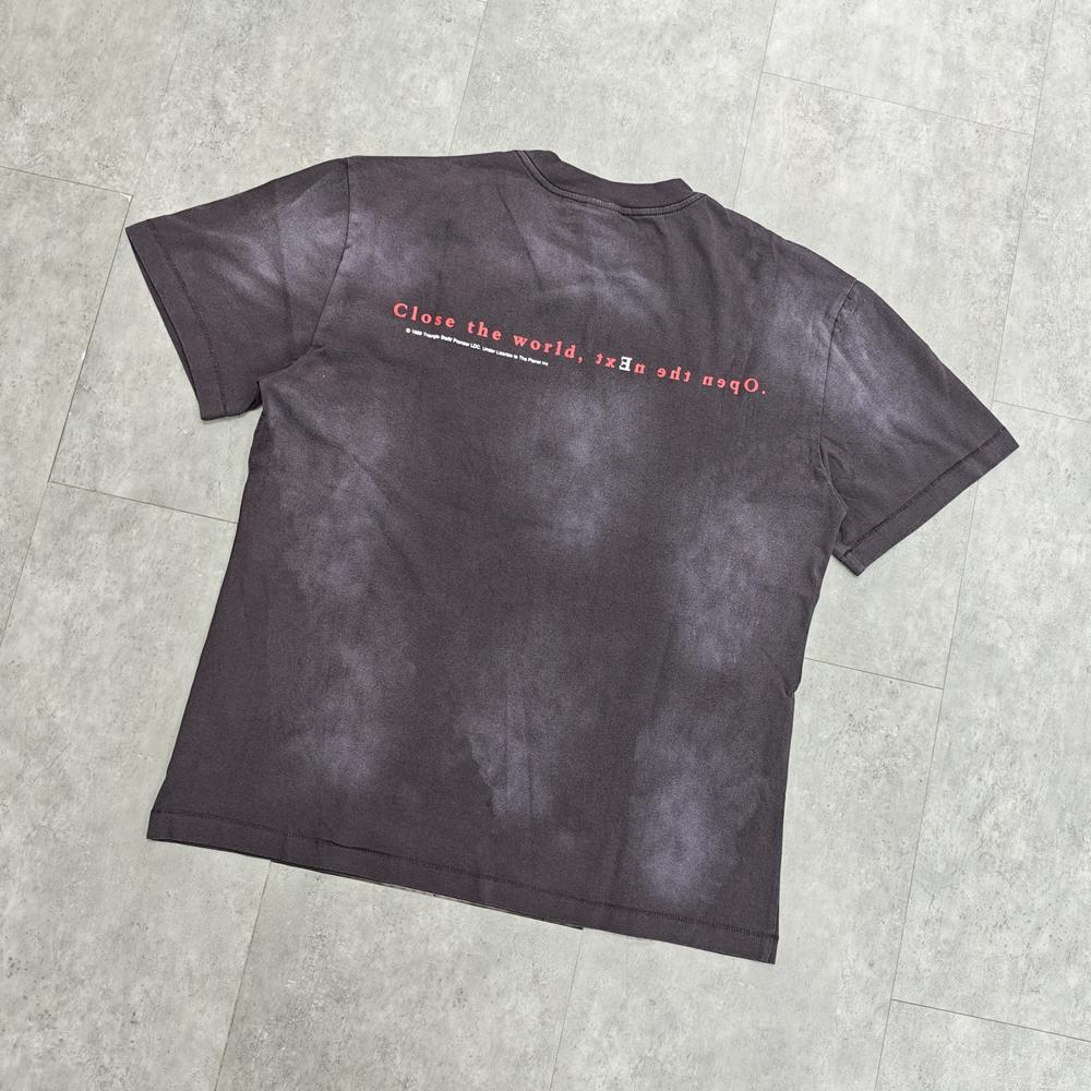 Yao Fashion Saint OF Michael 25SS Retro Casual Graphics Print Oversize Tee Tops Loose Vintage Streetwear Y2k T Shirt For Men
