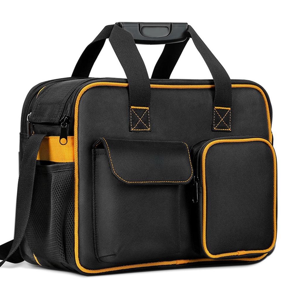19-Pocket Tool Bag With Shoulder Strap Multi-use Tool Bags Electrician Specific Repair Canvas Tool Bag Portable Storage Bag