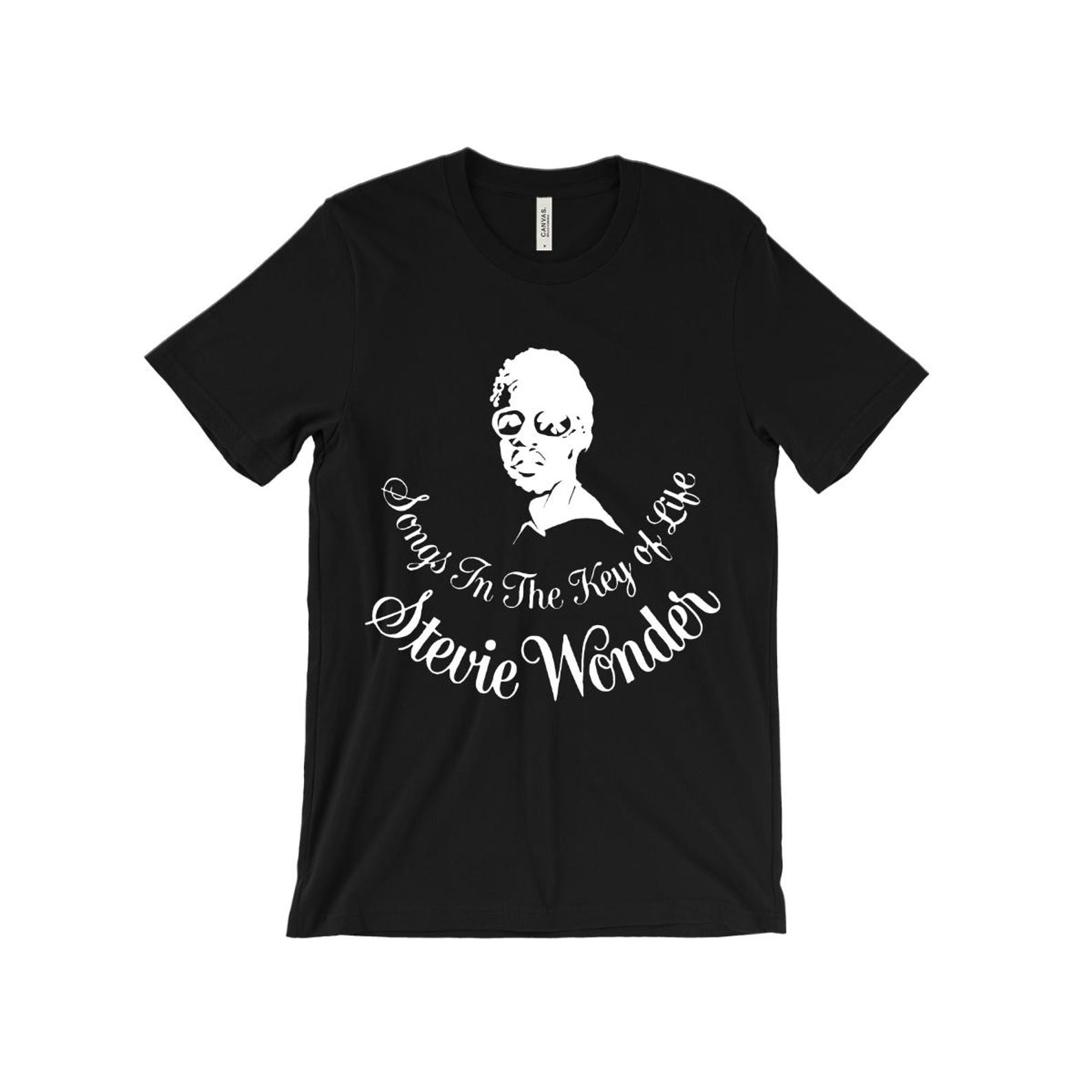 Stevie Wonder T-Shirt - Songs In The Key Of Life, Motown, Talking Book, Superstition - My Cherie Amour 4XL