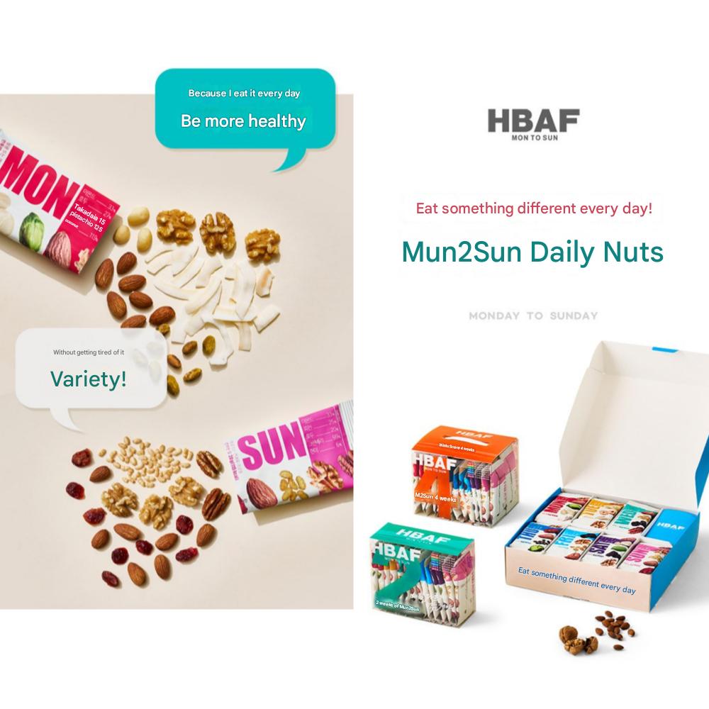 HBAF Mon2Sun 2-Weeks Daily Nuts 280g, 1 Pack