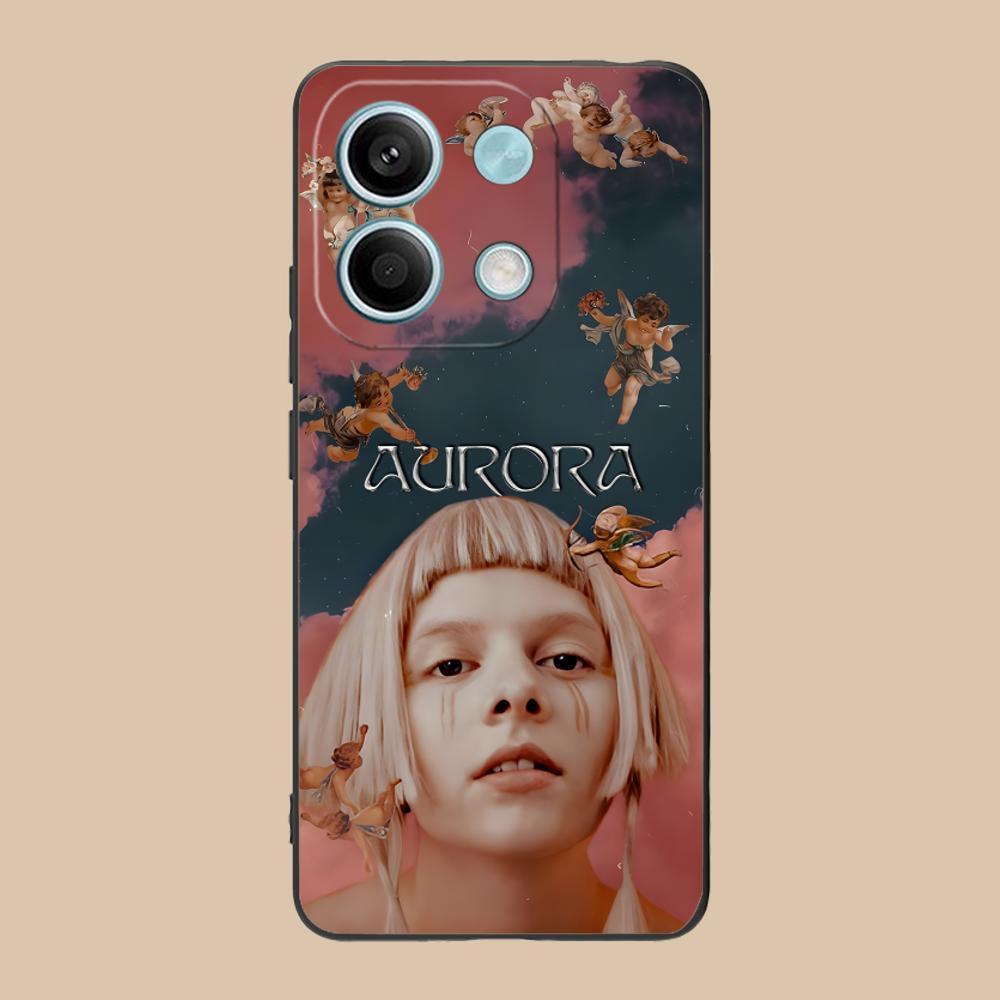 Aurora Aksnes Matte TPU Mobile Phone Case for Xiaomi 15 14 13 12 Mi 11 T Ultra Lite Pro S X 5G Colorful Printing Cover