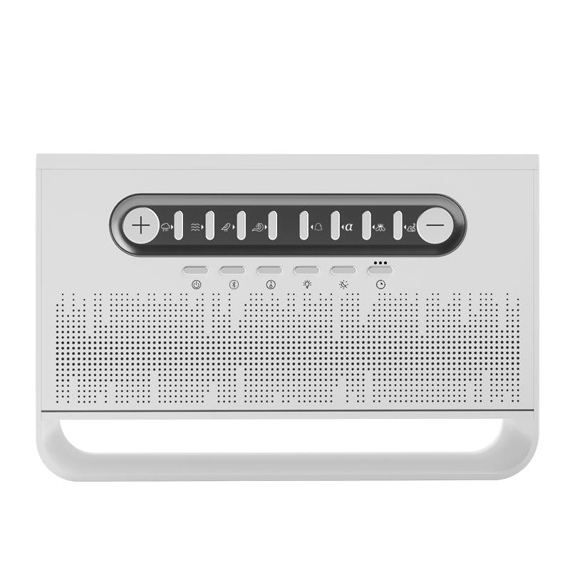 

Bedroom White Noise Bluetooth Speaker Colorful Light Imitation Flame Soundbar Timed Shutdown MP3 Music Player Sleep Aid Speaker білий