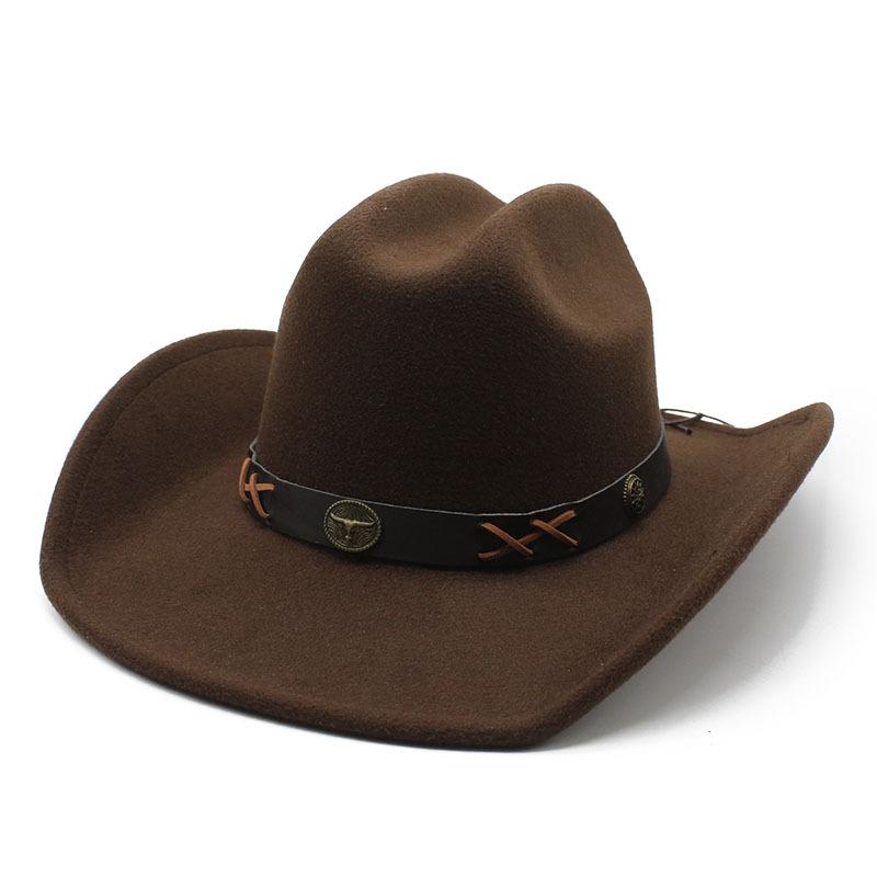 

Ethnic Style Knight Hat Top Hat Female Sichuan West Hat Tibetan Dance Tibetan Cowboy Hat With Rope Men S Grassland Travel M（56-58cm） темно-коричневого кольору