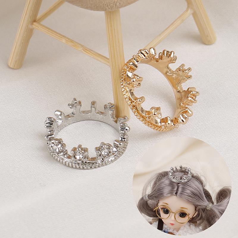 1:12 Domeček pro panenky Miniaturní Mini Kovová Korunka Princezna Pokrývka hlavy Model Hračky