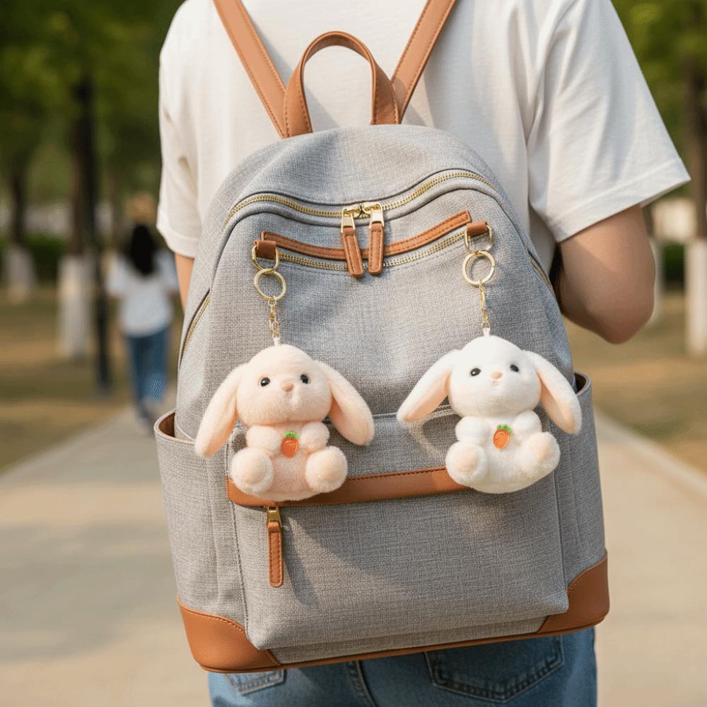 Plush Doll Plush Bunny Keychain Animal Bear Rabbit Bag Pendant Boys and Girls
