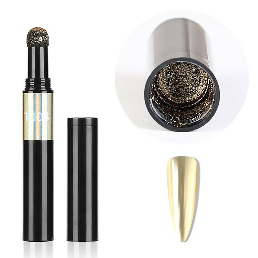 12 kolorów Air Cushion Nail Powder Pen Holograficzny proszek do paznokci z efektem lustrzanym