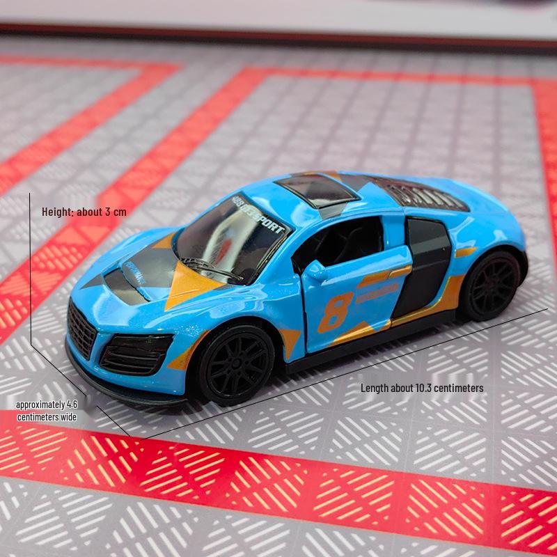 1:43 Alloy Pull-Back Sports Car Toy Figurine for Kids - Claw Machine Gashapon Gift.