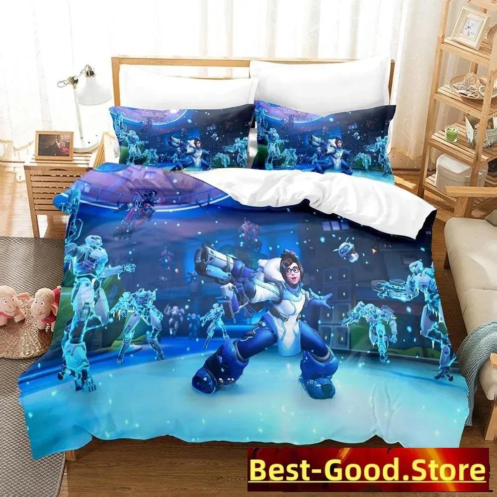 3D Printing Game Overwatch 2 Invasion Bedding Set Single Twin Full Queen King Size Bed Set Adult Kid Bedroom Duvet Cover Sets