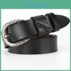 Womens Waist Cowhide Belt With Metal Pin Buckle Dress Suit Shapewear Belt