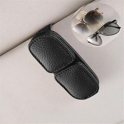 Raksonic Car Glasses Leather Eyeglasses Sunglasses Glasses Car Sun Visor Eyeglass Leather Car Sun Visor Sunglasses Car Black Clip, Clip, Clip,