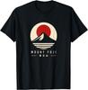 Mount Fuji Graphic Tee Men Cotton Short Sleeve Crew Neck Japanese Style T-Shirt