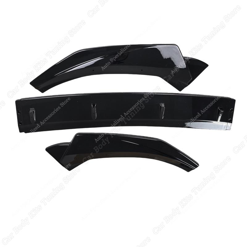 Maxton Style ABS Car Front Bumper Lip Spoiler Splitter Diffuser For Peugeot Partner III Van 2018-2023 Pre-Facelift Bodykits