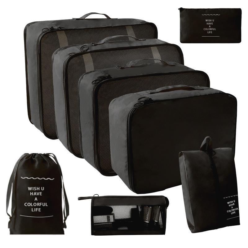 Large Capacity Foldable Travel Storage Bag Set - 7 Pieces