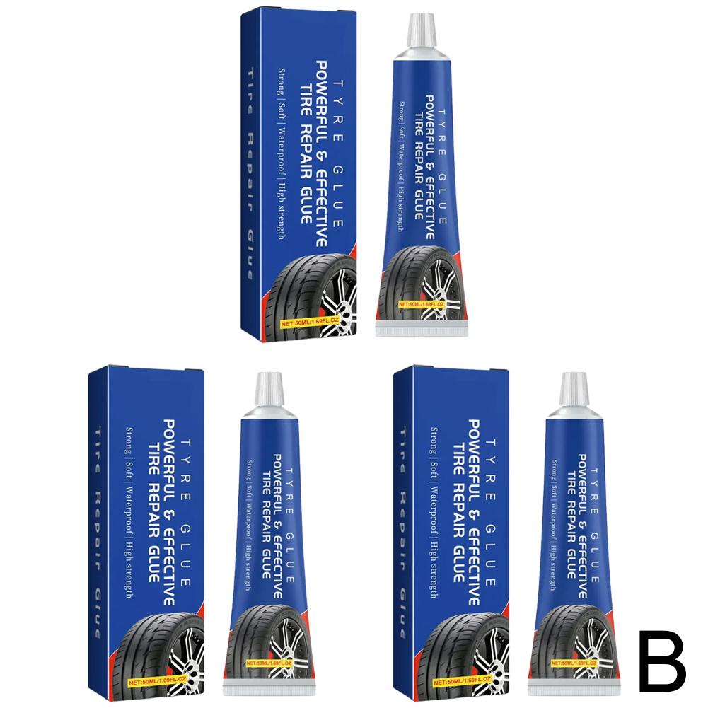Car Tire Repairing Glue Tire Repair Black Glue Strong Wear-resistant Car Rubber Instant Strong Tools Adhesive Non-corrosive Z7Q2