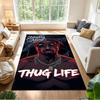 2pac Customize Text Floor Mat Perfect for Dormitory Entryway Outdoor Game Room Anti-slip Rug Anime Office Decor Best for Christmas