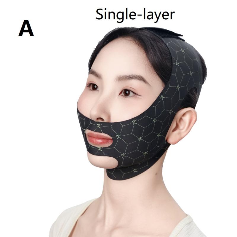 

Elastic V Shaped Mask Strap Double Press Face Sculpting Mask Double-Chin Reducer Face Slimming Bandage Face Lift Devices