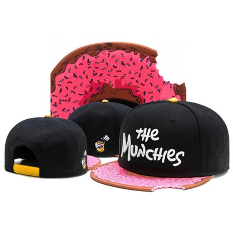 

Новые бейсболки MUNCHIES, розовые кепки Snapback для мужчин и женщин, для взрослых, кепки для гольфа в стиле хип-хоп, повседневные шляпы от солнца Gorras Bone чёрный