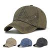 Vintage Washed Cotton Baseball Cap Adjustable Trucker Style Sports Cap Solid Color Hip Hop Dad Hat Men Women