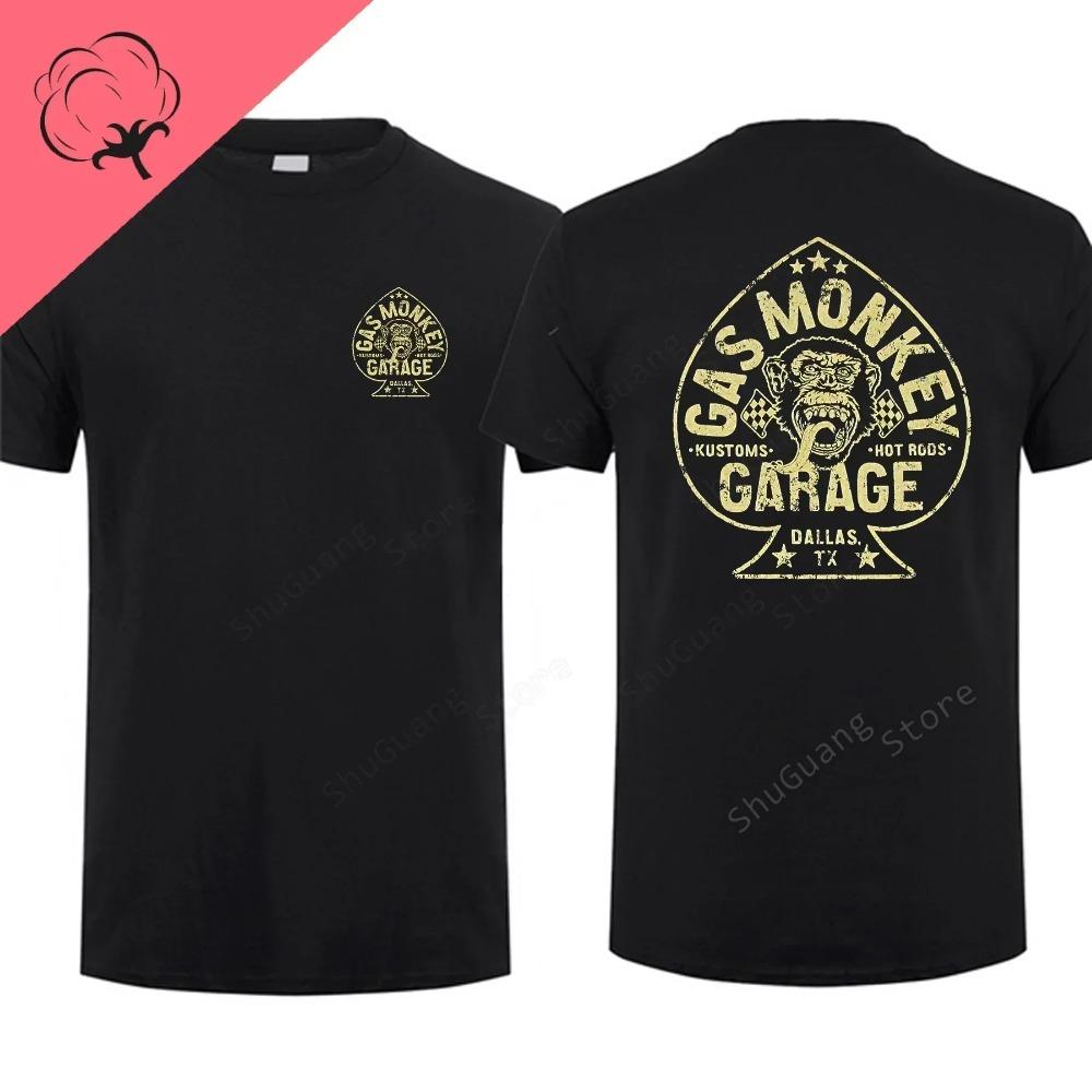 Trending Garage Print Short-sleev Hot Sale Vintage Fashion Men T Shirt Unique Classic Streetwear Harajuku Cotton Top