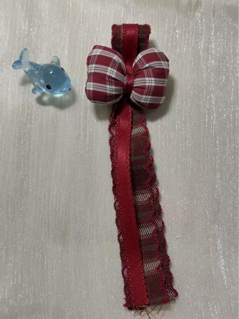 Multi-color Plaid Bow Lanyard Pendant: Hair & Bag Accessories, Clothing Ornaments - Hot Selling!