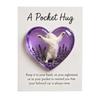 Cat Memorial Pocket Hug with Inspirational Card Emotional Support Love Heart Shaped Cat Pocket Token Decoration Cat Owners Keepsake Gift