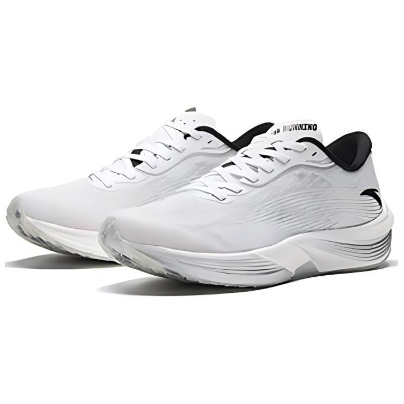 Anta Cushioning Abrasion Resistant Rebound Low top Marathon Running Shoes Men's White Black 112455564-6