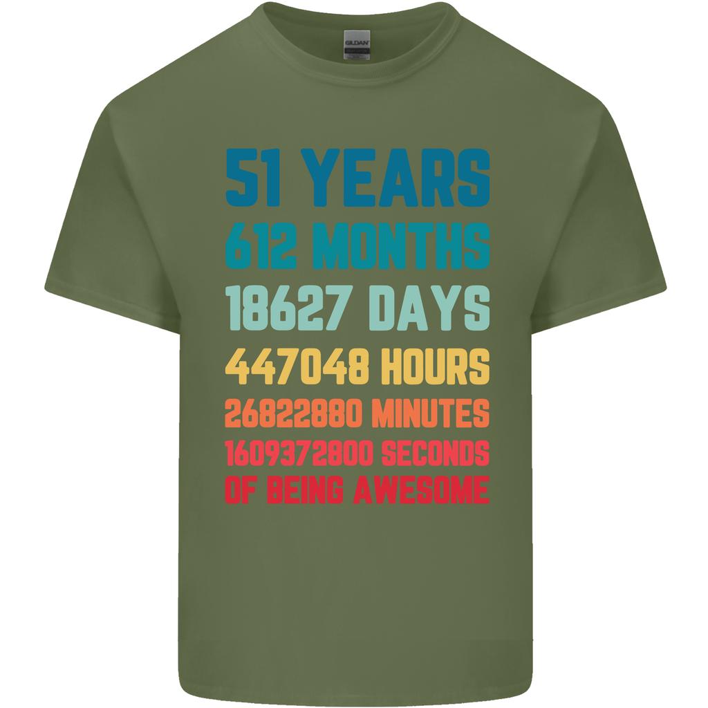 51st Birthday 51 Year Old Unisexs Light Cotton TShirt