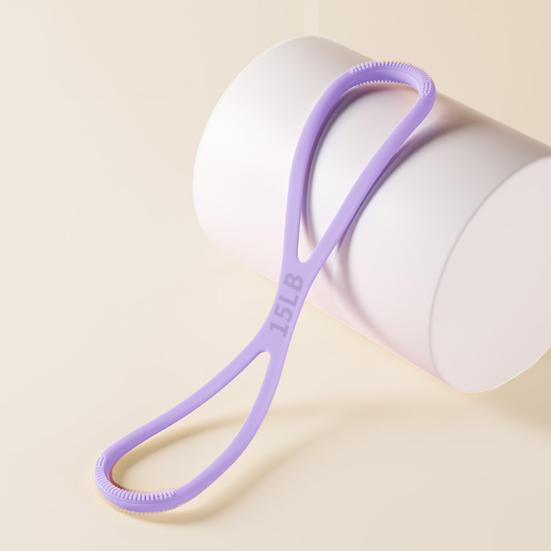 Figure 8 Exercise Resistance Band Arm Shoulder Stretch Strength Training Fitness Elastic Strap 15/25/35Lbs Men Women Anti-slip Silicone Tension Rope