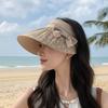 Summer Sun Hat With Butterfly Knot Large Brim For Women Sun Protection