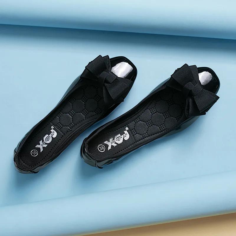 Fashion Bow Soft Women's Shoes Fashion New Versatile Flat Shoes Women Ballet Dance Shoes Spring/Autumn Round Toe Flats Woman Shoe
