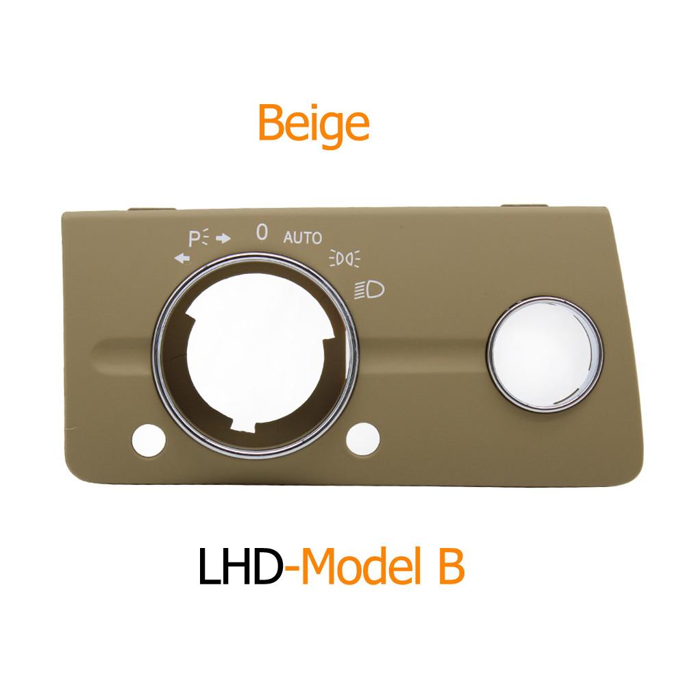 LHD RHD Interieur Auto Dashboard Koplamp Koplamp Schakelaar Cover Paneel Trim Voor Mercedes Benz W211 E Klasse 320 350 550 2003-2008