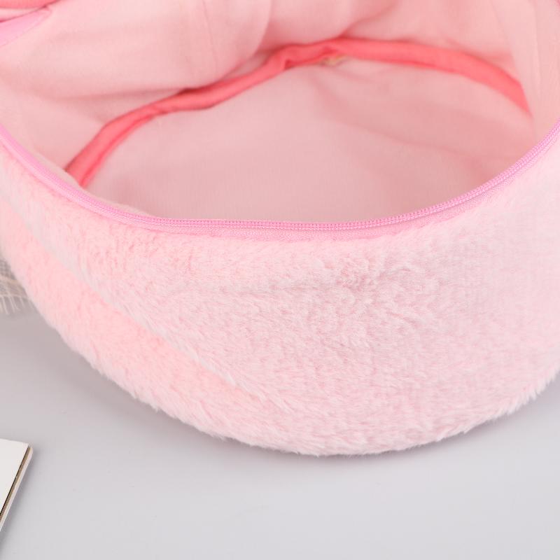 Lovely Strawberry Plush Cosmetics Bag Large Capacity Makeup Bag Sweet Simulation Fruits Storage Bag Toiletry Bags For Girls