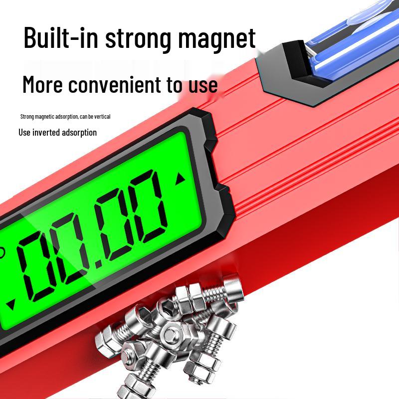 Digital Magnetic Level Ruler with High-Precision Display