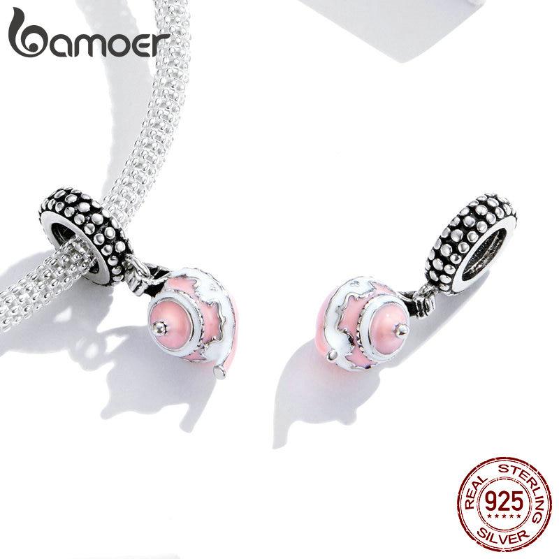 Bamoer 925 Sterling Sølv Ettermiddagste Fritidsserie Emalje Charm for Originalt Armbånd