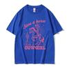 Save A Horse Ride A Cowgirl Print T Shirt Unisex Women Retro Aesthetic Fashion Tshirts Casual Oversized Cotton Tshirt Streetwear