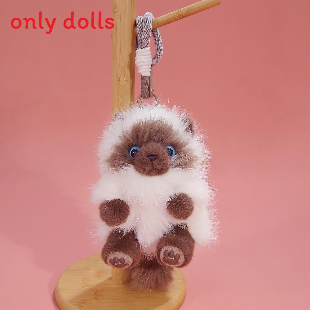 Plush Cat Keychain With Soft Short Pile Cotton For Gift And Decoration