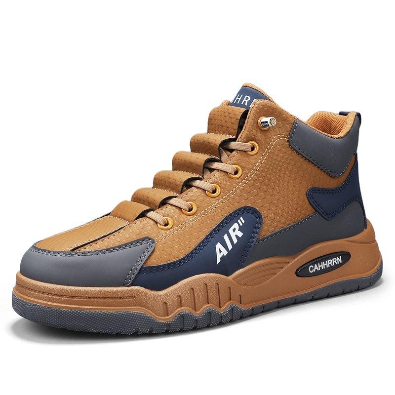 Men Outdoor Ankle Boots 2026 Autumn High Quality Comfortable Non Slip Casual Shoes Short Boots Fashion High Top Sports Shoes