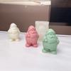 Easy Releases Santa Claus Candle Mould Sturdy Silicone Christmas Crafting for Projects