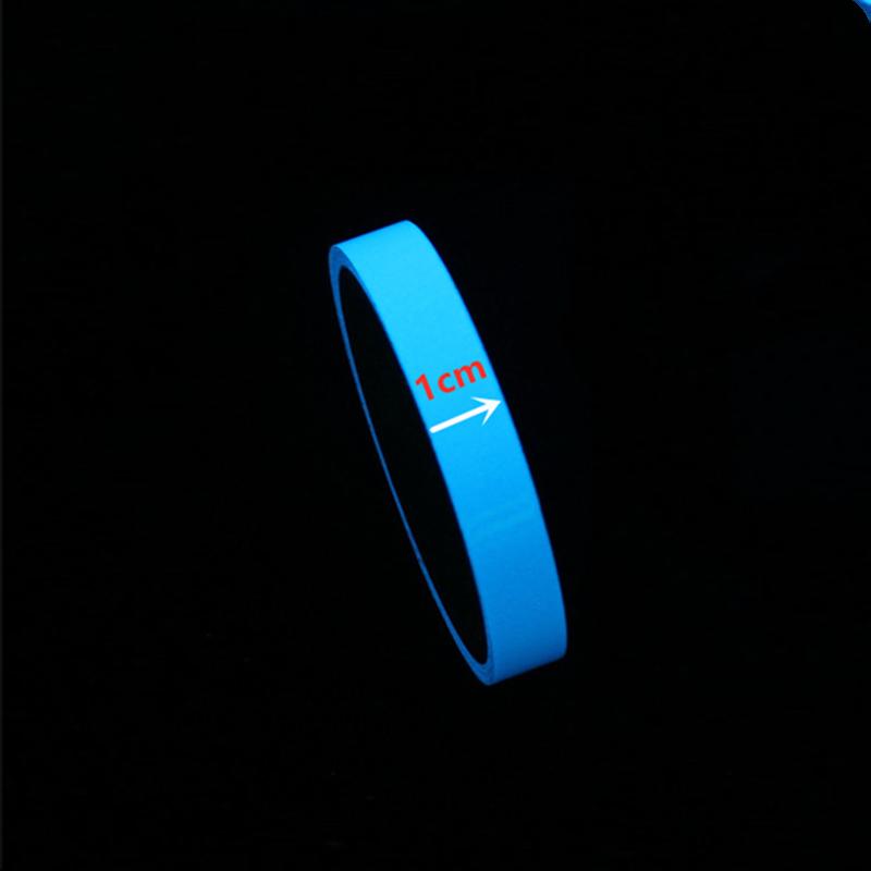 

Luminous Tape Blue Self-adhesive Glow Emergency Logo In The Dark Safety Stage Stickers Home Decor Party Supplies Decorative Length -- 3M