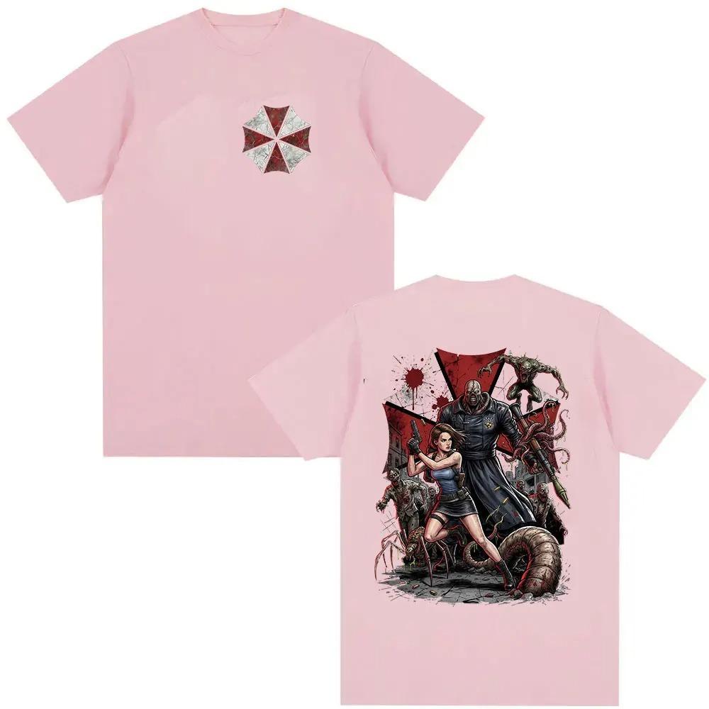 2026 Game Player Resident Evil 4 Fans Merch T Shirt Men's Classic Gothic Cosplay Short Sleeve T-shirts Cotton T-shirt Streetwear