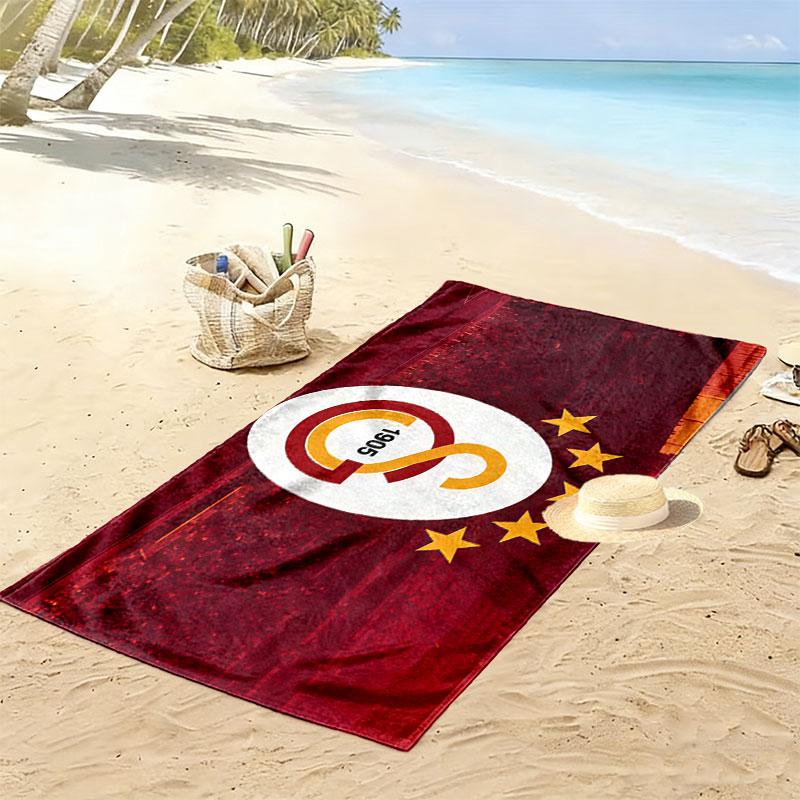 Galatasaray SK Print Beach Towel, Large Soft Quick Dry Towel for Beach Camping Swimming
