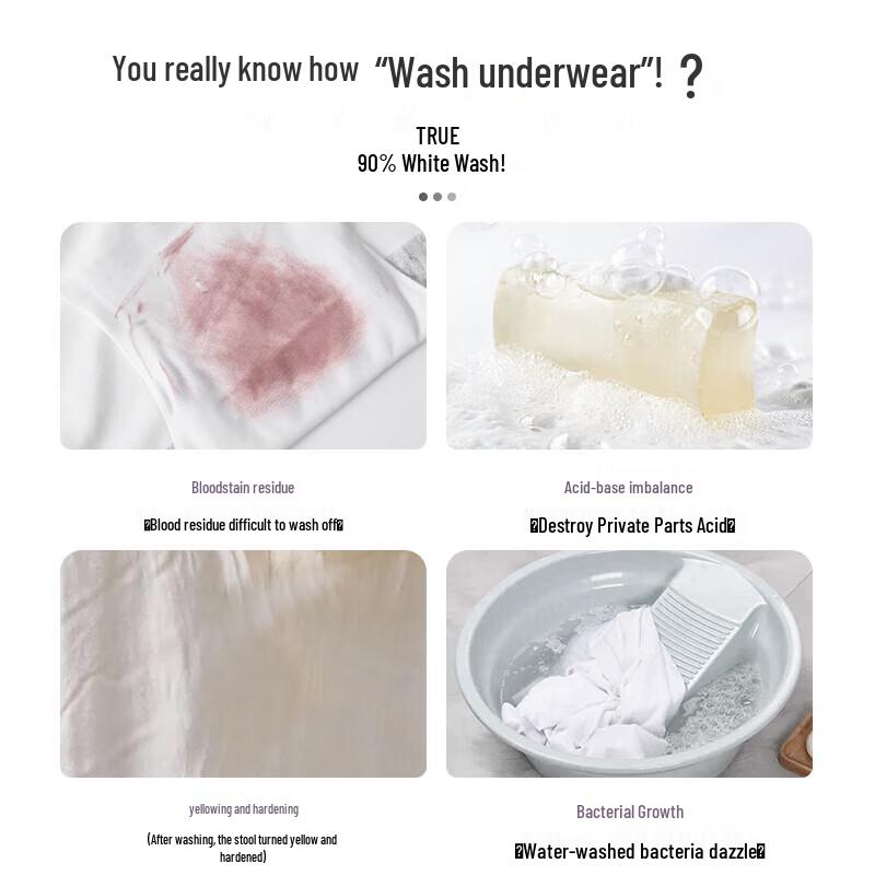 KINBATA Women's Underwear Laundry Detergent